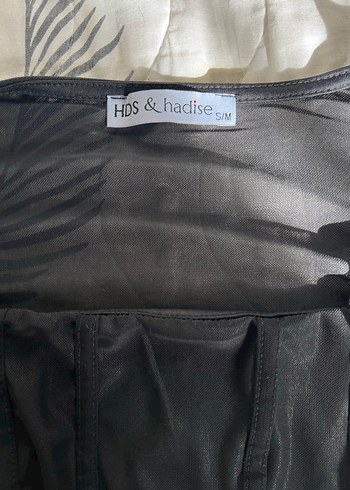 Drapeli Siyah Gothic Kadın Bluz - Görsel 2