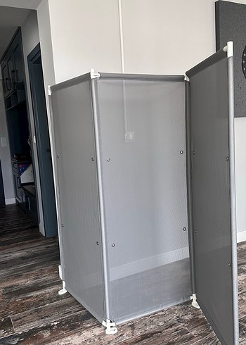 Gri Katlanabilir Dolap Düzenleyici Paravan - Görsel 4