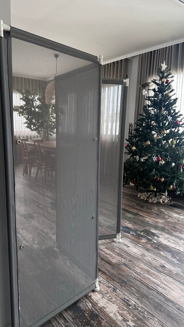 Gri Katlanabilir Dolap Düzenleyici Paravan - Görsel 5