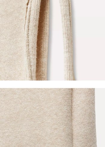 Bej Drapeli Kadın Uzun Etek - Görsel 5