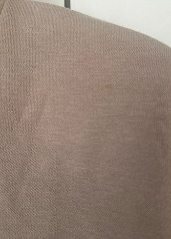 m Beden Bej Kapüşonlu Uzun Kollu Kadın Sweatshirt
