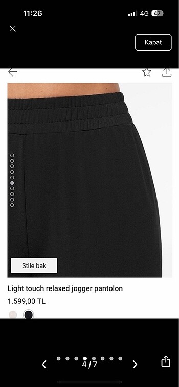 s Beden siyah Renk LIGHT TOUCH RELAXED JOGGER ESOFMAN ALTI