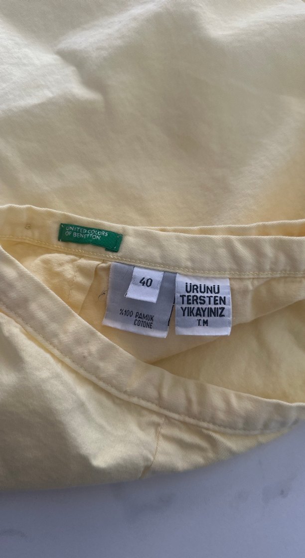 Benetton Sarı Midi Etek - Görsel 2