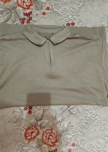 hermes Bej Keten Erkek Polo Tişört - Görsel 3