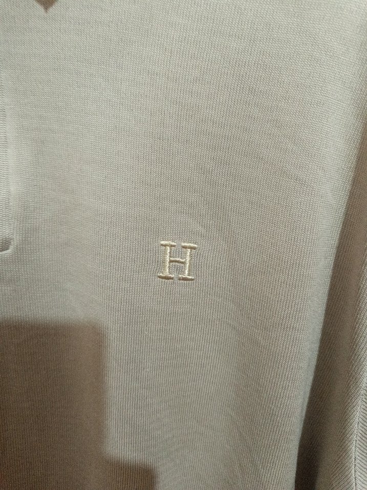 hermes Bej Keten Erkek Polo Tişört - Görsel 4