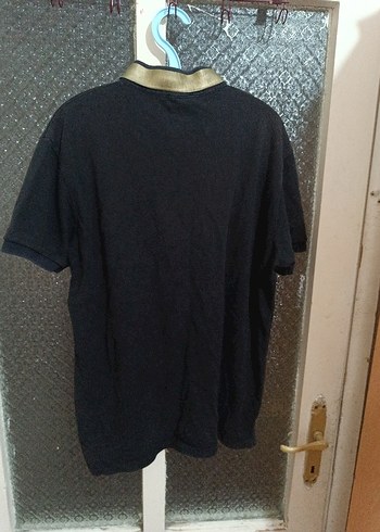 Giorgio Armani Siyah V-Yaka Kısa Kollu Erkek Polo Tişört - Görsel 5