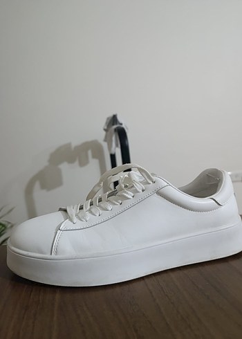 Beyaz Minimalist Lufian marka Sneakers - Görsel 2