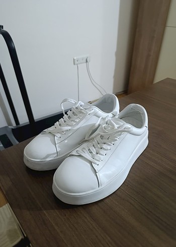Beyaz Minimalist Lufian marka Sneakers - Görsel 6
