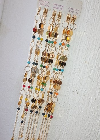 Renkli Boncuklu Bohem Kadın ayak halhalı - Görsel 3