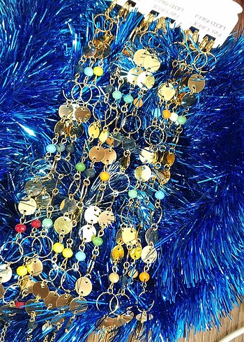 Renkli Boncuklu Bohem Kadın ayak halhalı - Görsel 2