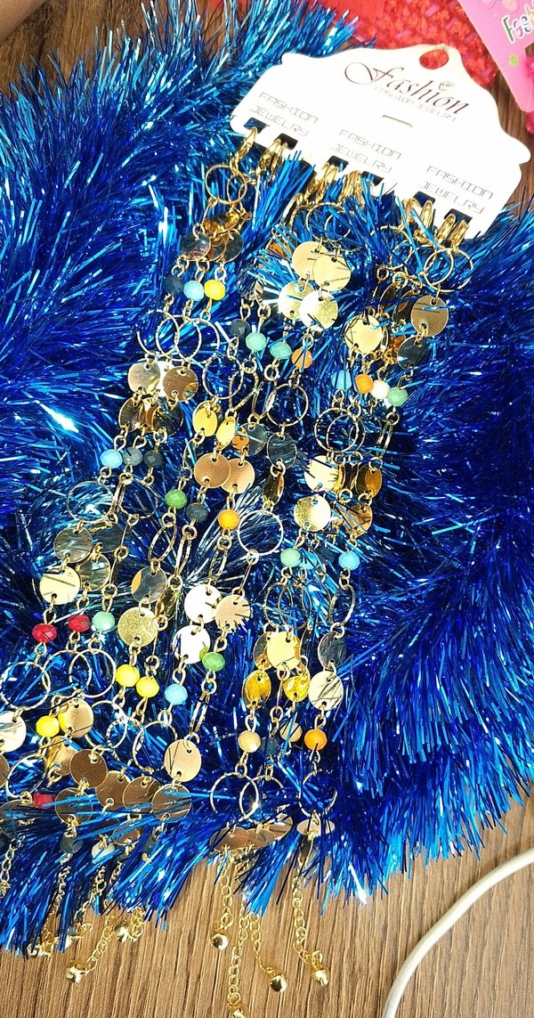 Renkli Boncuklu Bohem Kadın ayak halhalı - Görsel 2