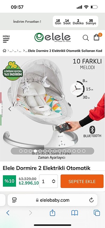 0 - 13 kg Beden beyaz Renk Elele otomatik ana kucağı