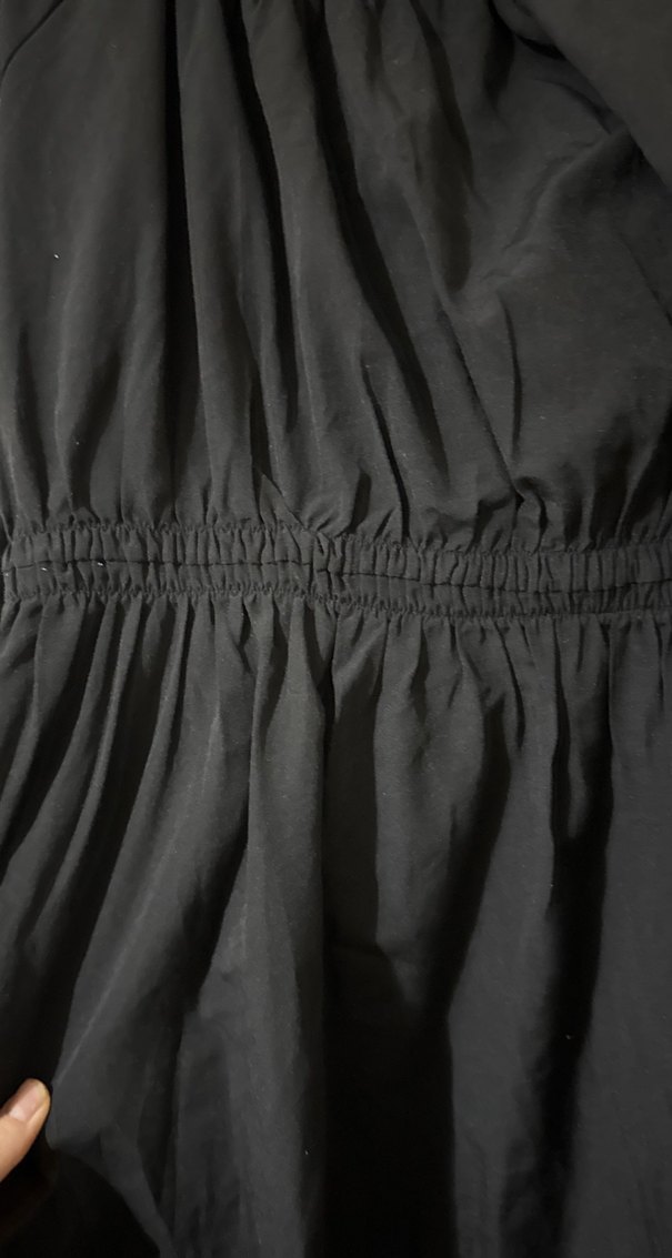 Siyah, Uzun, Salaş Kesim Hamile Kaban - Görsel 3