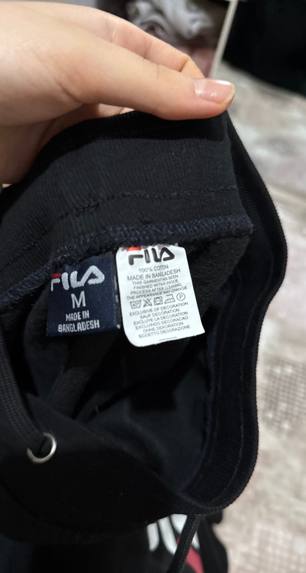 FILA Siyah Spor Erkek Eşofman Altı - Görsel 3