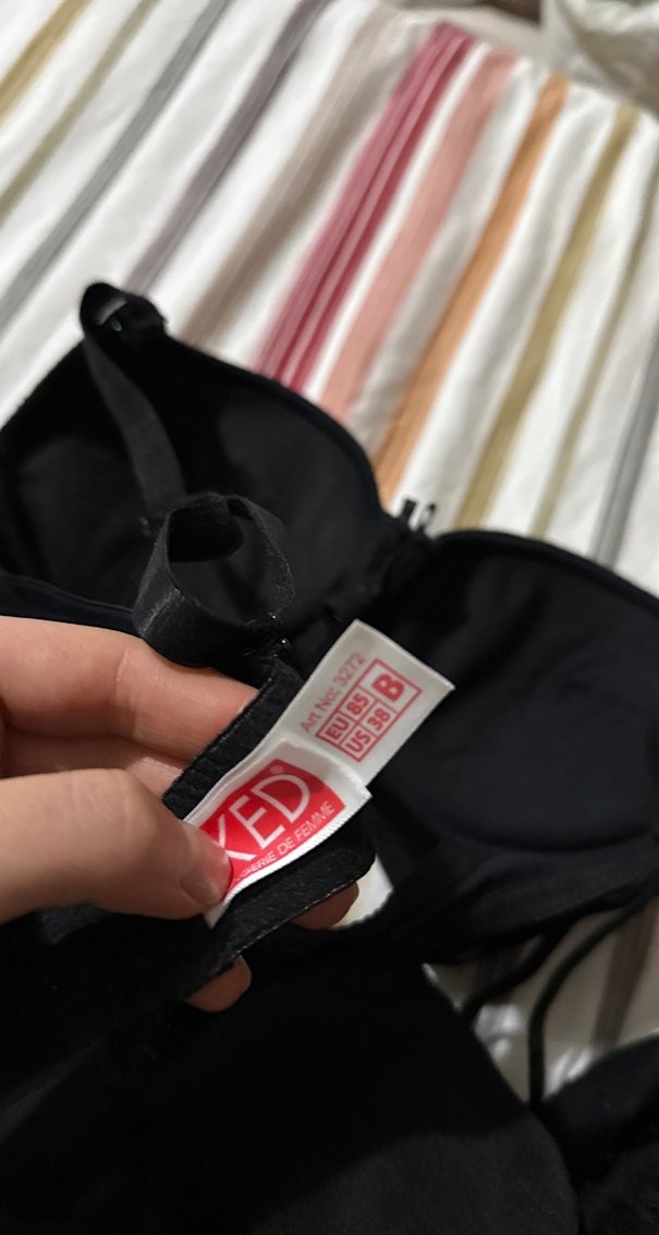 Siyah Goth Tarzı Rahat Sütyen - Görsel 2