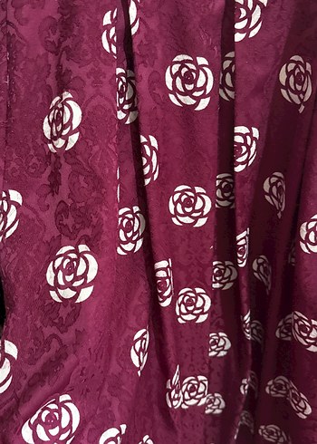 Bordo Bağlamalı Midi Uzun Tulum - Görsel 3