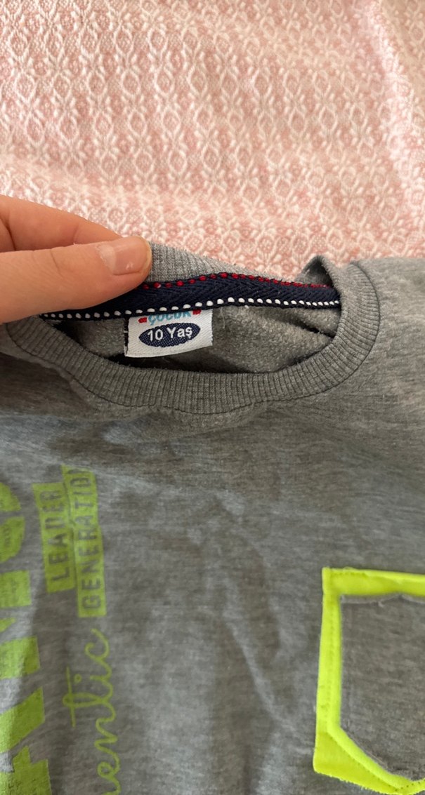 Erkek Çocuk Gri Uzun Kollu Sweatshirt - Görsel 4