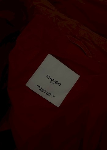 Kemerli Kırmızı Midi Kadın Trençkot - Görsel 2