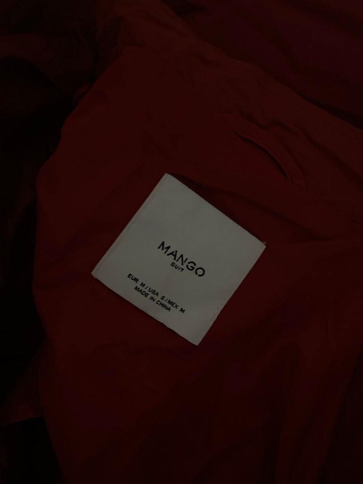 Kemerli Kırmızı Midi Kadın Trençkot - Görsel 2