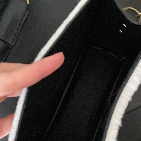 Kadın tüylü askılı çanta - Görsel 4