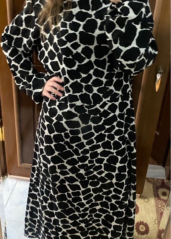 Uzun tesettür elbise - Görsel 2