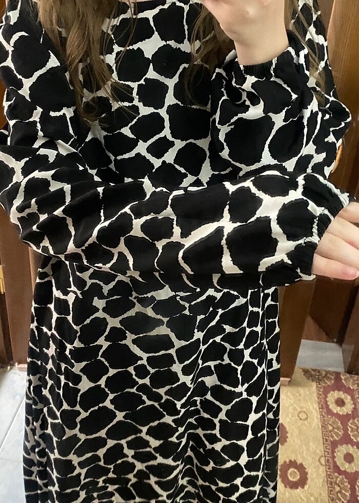 Uzun tesettür elbise - Görsel 4