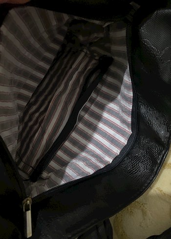 Vintage WelldenSiyah Oversize Çanta  İstanbul Üretim Since 1977 - Görsel 6