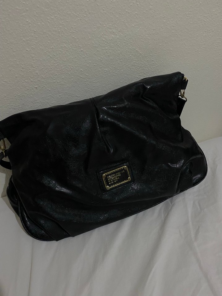 Vintage WelldenSiyah Oversize Çanta  İstanbul Üretim Since 1977 - Görsel 4