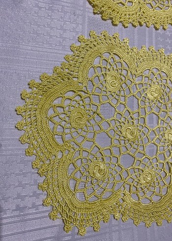 Sarı dantelli oda takımı - Görsel 3