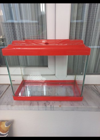 turuncuı Kapaklı Cam Akvaryum - Görsel 2