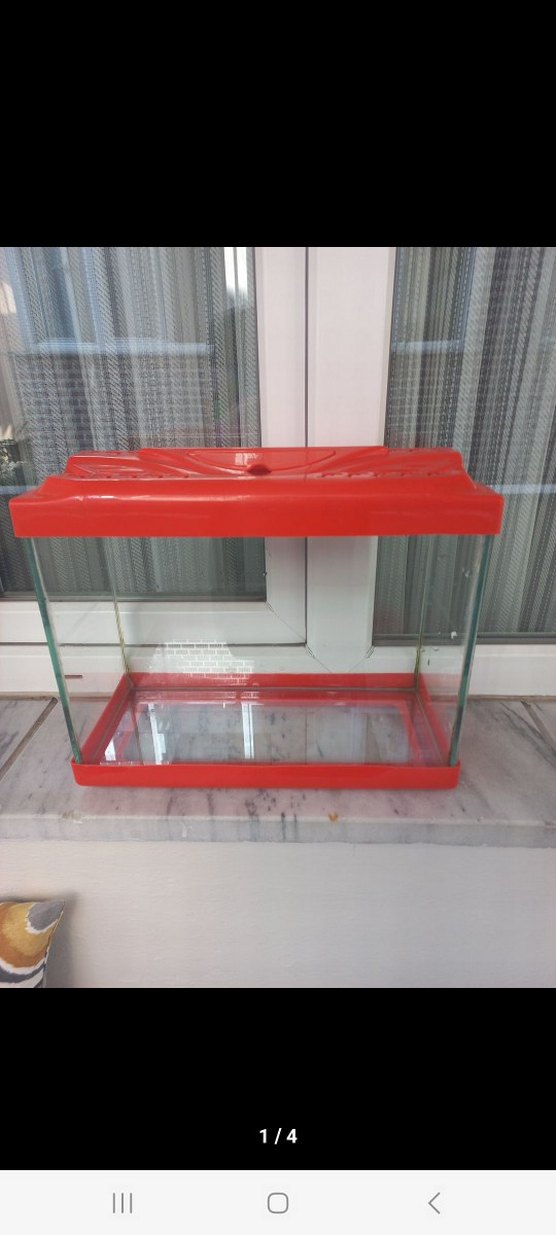 turuncuı Kapaklı Cam Akvaryum - Görsel 2