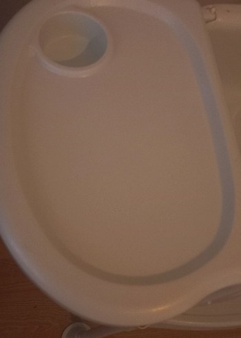 Beyaz Pastel Renk Bebek Mama Sandalyesi - Görsel 4