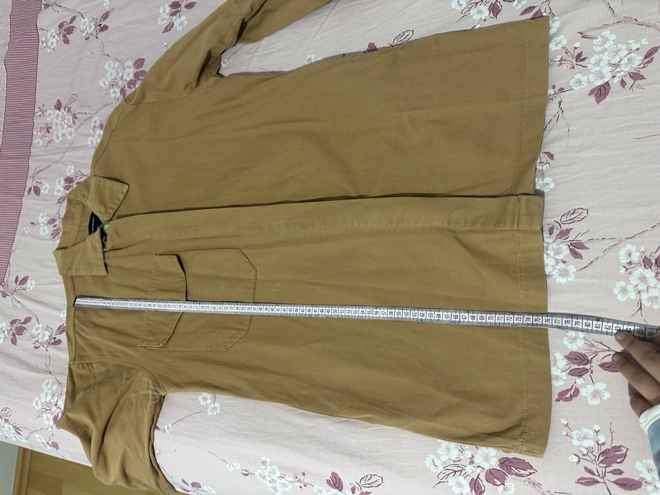 Düğmeli Taba Kadın Gömlek - Görsel 5