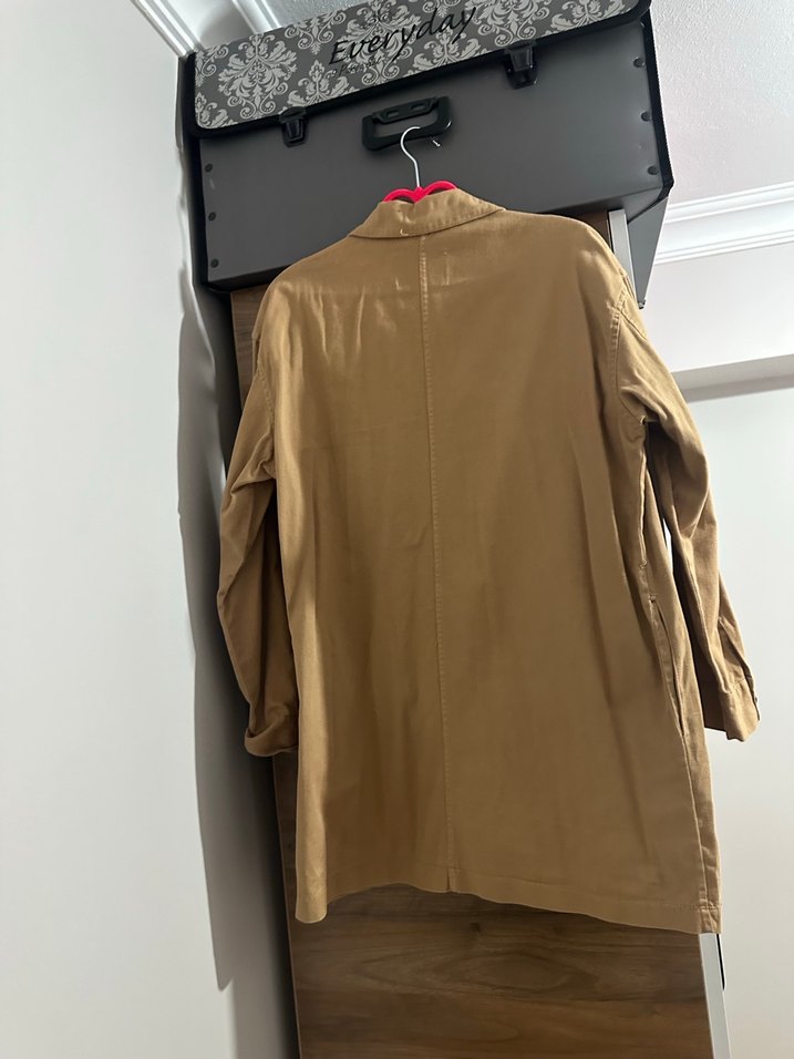 Düğmeli Taba Kadın Gömlek - Görsel 3