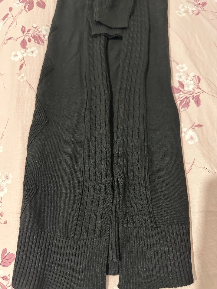 Siyah Boğazlı Kadın Triko Elbise/Tunik - Görsel 2