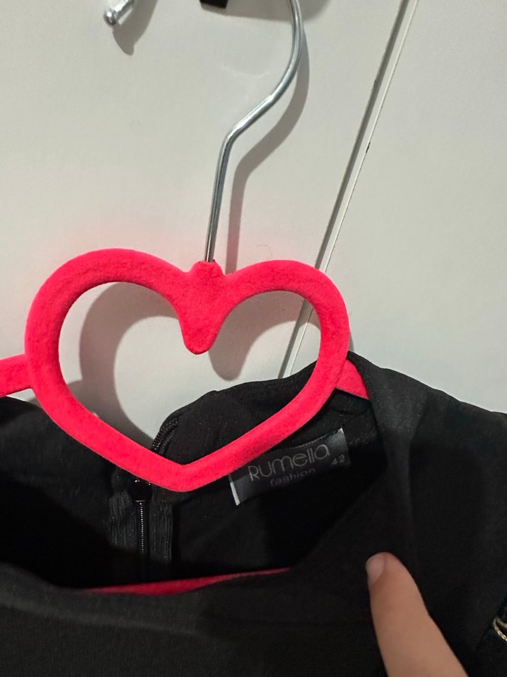 Tül İşlemeli Siyah Uzun Kollu Gömlek - Görsel 5