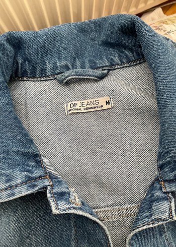 Düğmeli Mavi Kadın Denim Ceket - Görsel 3