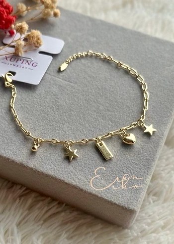 Xuping 14k charmlı şans bilekliği - Görsel 4