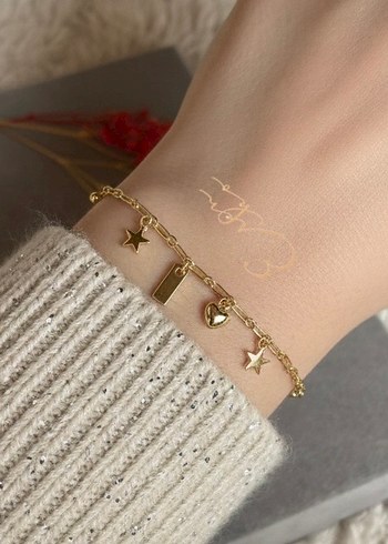 Xuping 14k charmlı şans bilekliği - Görsel 3