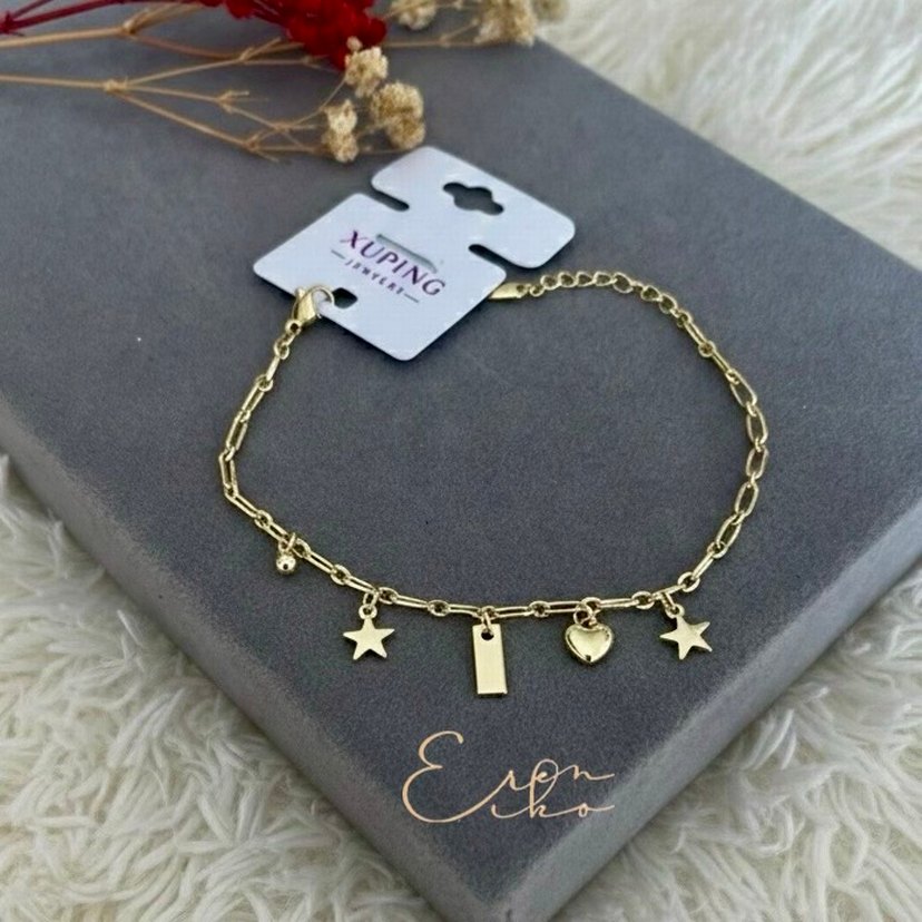 Xuping 14k charmlı şans bilekliği - Görsel 2