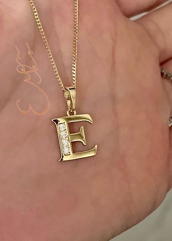 Xuping harf kolye ucu ve zincir kolye - Görsel 3