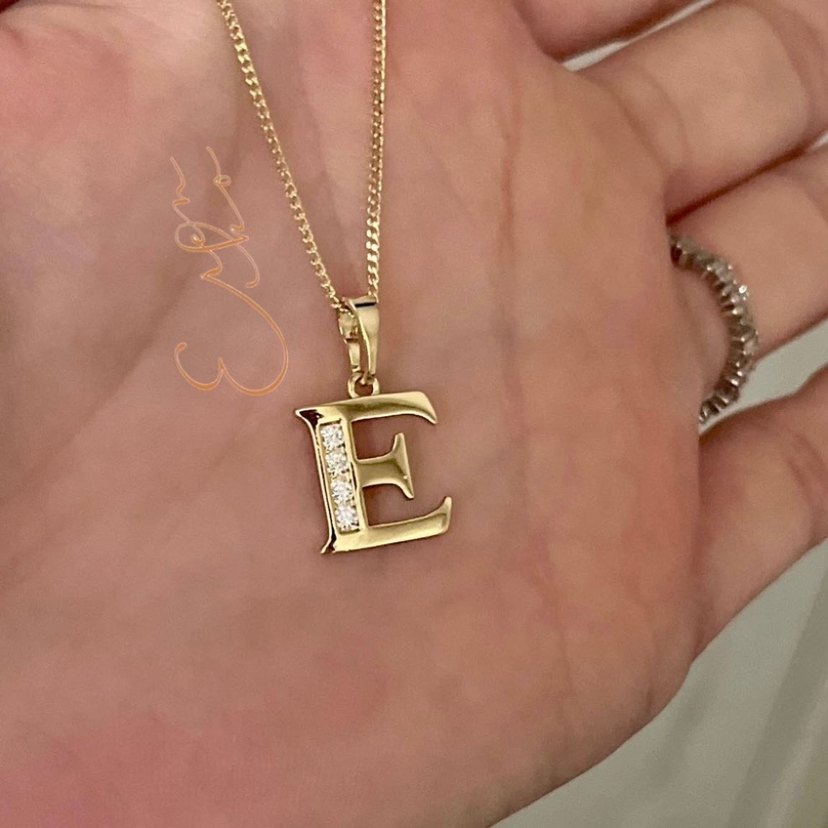 Xuping harf kolye ucu ve zincir kolye - Görsel 3