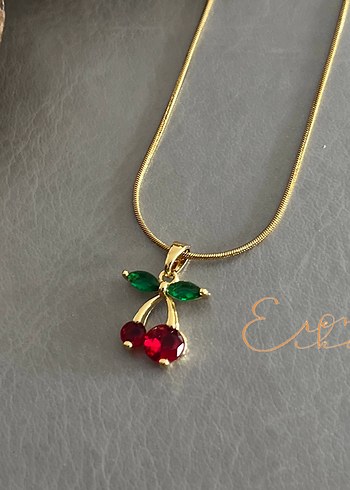 Çelik 316L kirazlı kolye - Görsel 5