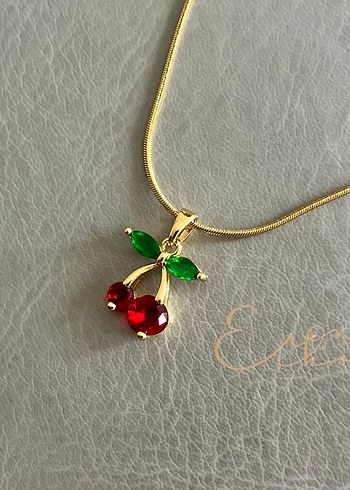 Çelik 316L kirazlı kolye - Görsel 3