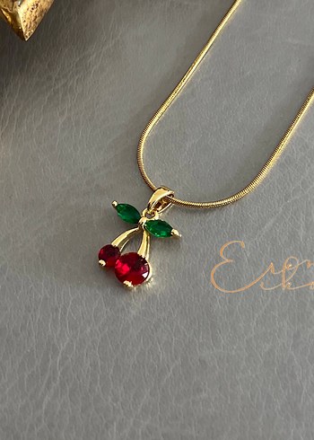 Çelik 316L kirazlı kolye - Görsel 4