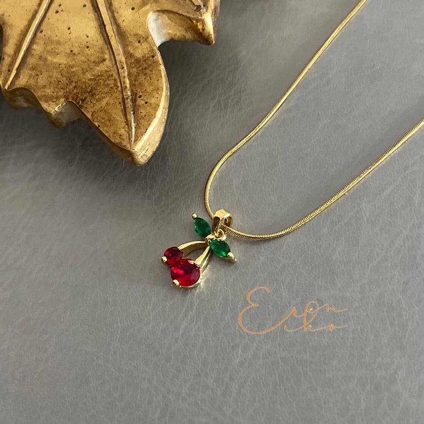 Çelik 316L kirazlı kolye - Görsel 2