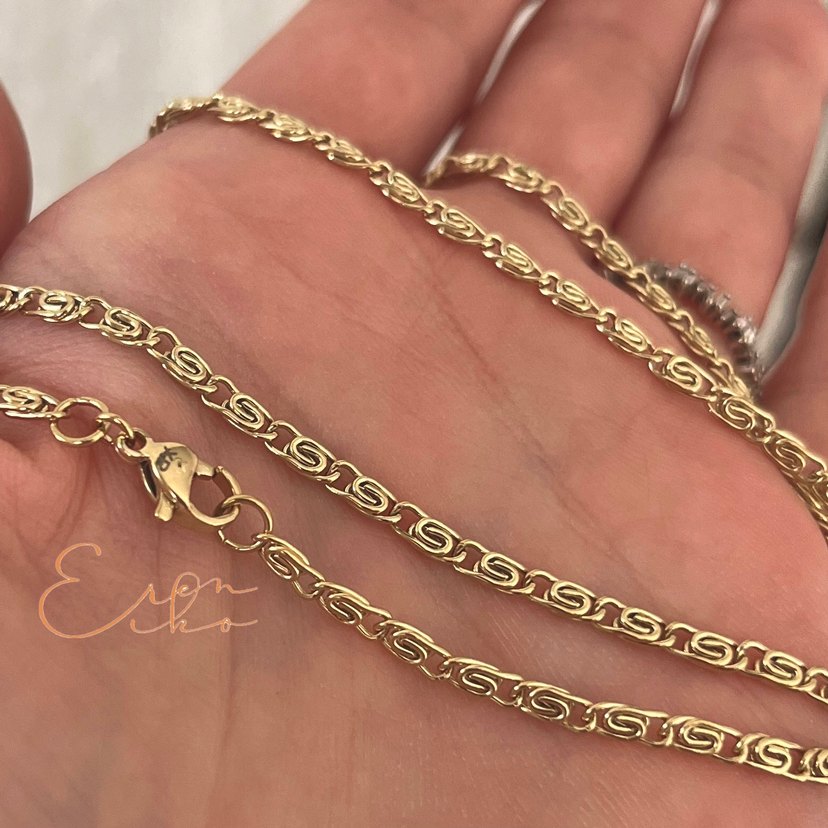 Xuping 14k kalın zincir kolye - Görsel 3