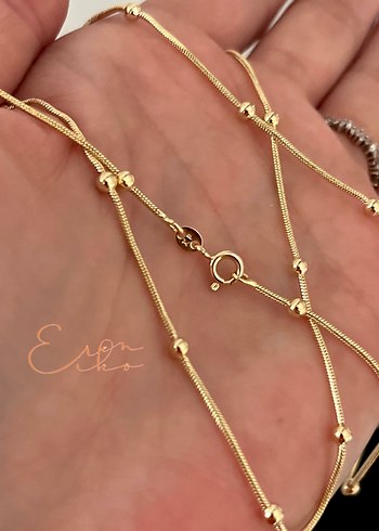 Xuping 14k 60cm dorika zincir kolye - Görsel 4