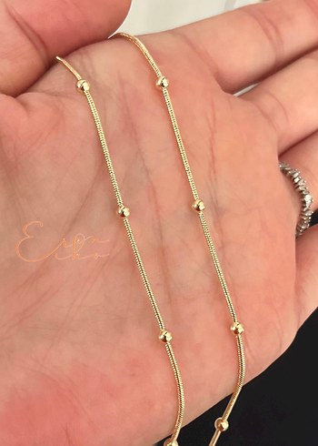 Xuping 14k 60cm dorika zincir kolye - Görsel 3