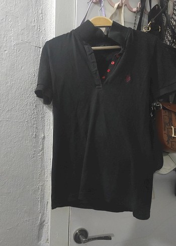 Düğmeli Siyah Erkek Polo Tişört - Görsel 3